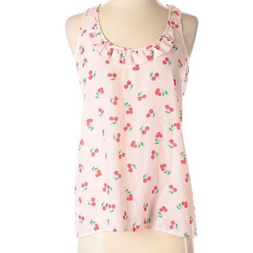 • {Candies} Ruffle Cherry Ruffle Racerback